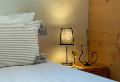Ein Bett oder Betten in einem Zimmer der Unterkunft Chalet Aberot