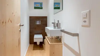 Ein Badezimmer in der Unterkunft Chalet Am Acher