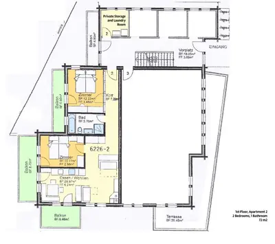 Grundriss der Unterkunft Chalet Sole