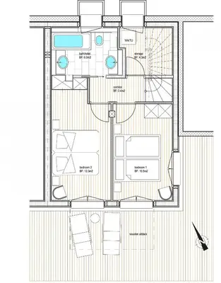 Grundriss der Unterkunft Chalet Wyssbirg