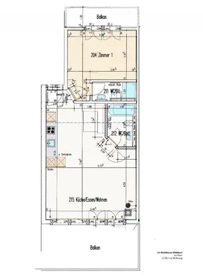 Grundriss der Unterkunft Les Residences Waldbort
