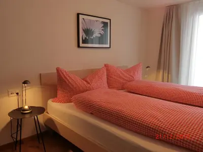 Ein Bett oder Betten in einem Zimmer der Unterkunft Chalet Raufthubel