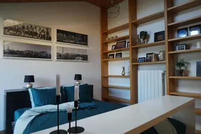 Ein Sitzbereich in der Unterkunft L'Echappée -B&B-