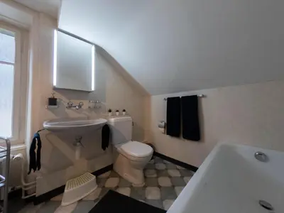 Ein Badezimmer in der Unterkunft Ferienwohnung Meiringen 