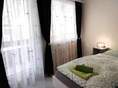 Ein Bett oder Betten in einem Zimmer der Unterkunft Appartement Lehnbach