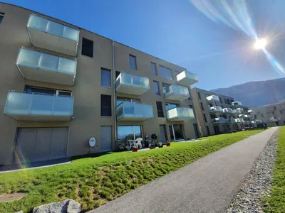 Ein allgemeiner Bergblick oder ein Berglick von der Ferienwohnung aus