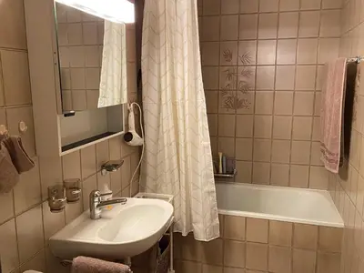 Ein Badezimmer in der Unterkunft Ferienwohnung ViOs im Haus Castello