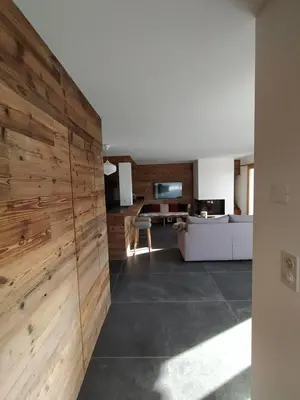 Küche/Küchenzeile in der Unterkunft Chalet Bissetrot