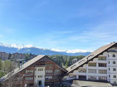 Ein allgemeiner Bergblick oder ein Berglick von der Ferienwohnung aus