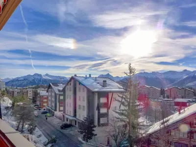 Ein allgemeiner Bergblick oder ein Berglick von der Ferienwohnung aus