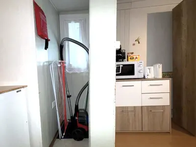 Küche/Küchenzeile in der Unterkunft Chalet-Etage Mitten im Dorf