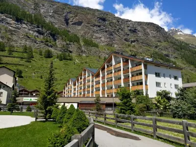 Ein allgemeiner Bergblick oder ein Berglick von der Ferienwohnung aus