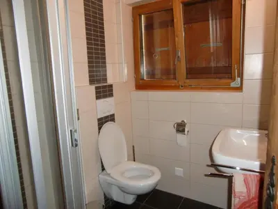Ein Badezimmer in der Unterkunft Chalet Valaisia