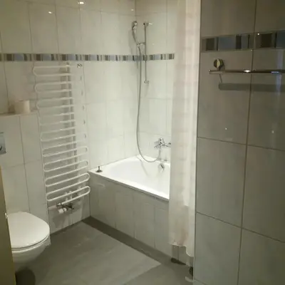 Ein Badezimmer in der Unterkunft Chalet uf em Stutz 2