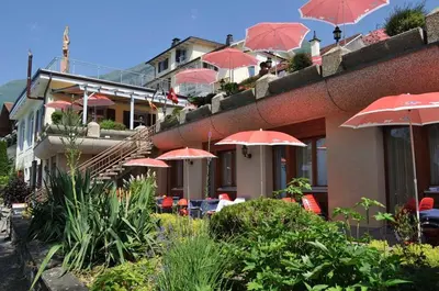Ein Garten an der Unterkunft Seehotel Sternen