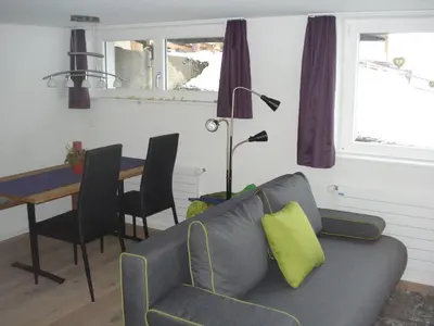 Ein Sitzbereich in der Unterkunft Chalet Viola