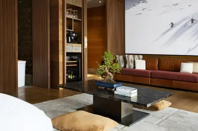 Ein Sitzbereich in der Unterkunft The Chedi Andermatt