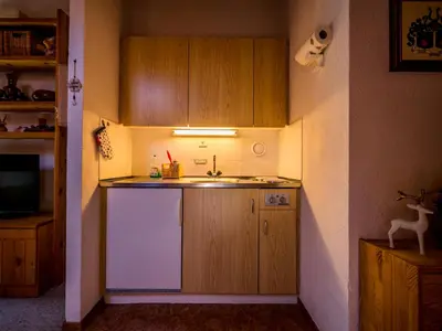 Küche/Küchenzeile in der Unterkunft Appartement cosy au centre de Grimentz