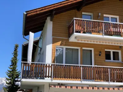 Ein Balkon oder eine Terrasse in der Unterkunft Panorama at Haus Waldheim Nr. 11