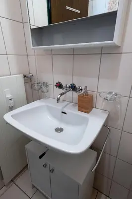 Ein Badezimmer in der Unterkunft Panorama at Haus Waldheim Nr. 11