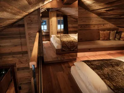 Ein Bett oder Betten in einem Zimmer der Unterkunft Apartment Galaxy Lodge by Interhome