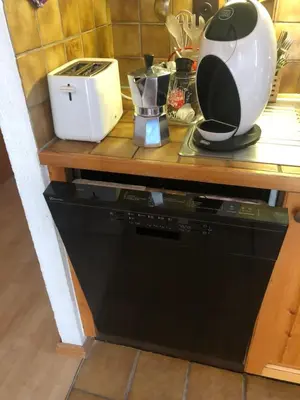 Küche/Küchenzeile in der Unterkunft Au village d'Evolène, bel appartement avec terrasse