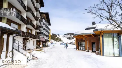 Haus Rhodania mit Matterhornblick, Riederalp Mitte im Winter
