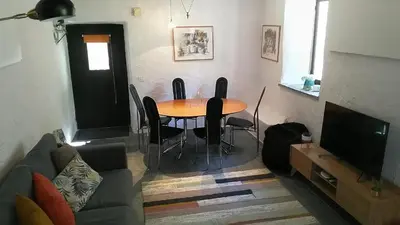 Ein Sitzbereich in der Unterkunft Residenza Americana