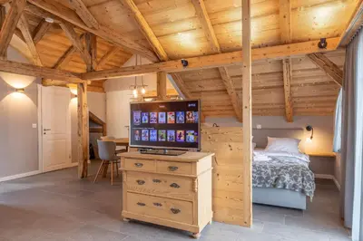 Ein Bett oder Betten in einem Zimmer der Unterkunft Buche