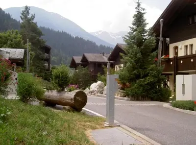 Ein allgemeiner Bergblick oder ein Berglick von der Ferienwohnung aus