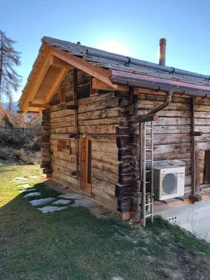 Das Gebäude in dem sich das Chalet befindet