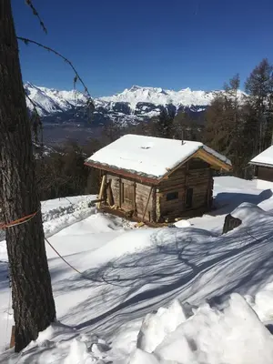 Naturlandschaft in der Nähe des Chalets