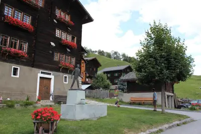 Ein Garten an der Unterkunft Jentsch Haus