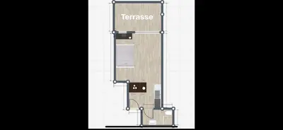 Grundriss der Unterkunft Studios Bellevue 1 et 2, ski lift 150m