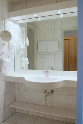 Ein Badezimmer in der Unterkunft Saaserhof Apartments