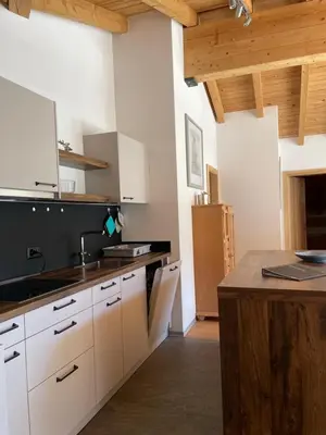 Küche/Küchenzeile in der Unterkunft Saaserhof Apartments