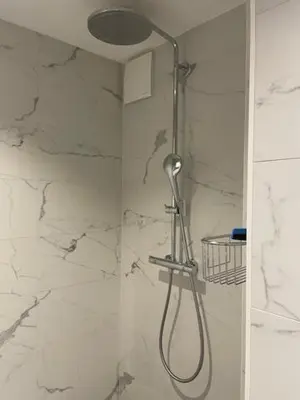 Ein Badezimmer in der Unterkunft Saaserhof Apartments