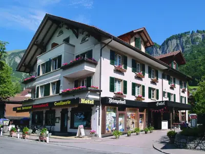 Ein allgemeiner Bergblick oder ein Berglick von des Hotels aus
