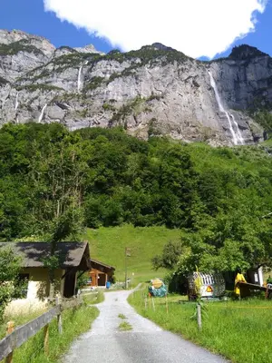 Naturlandschaft in der Nähe des Chalets