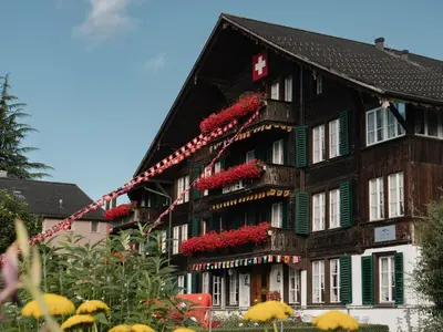 Das Gebäude in dem sich das Hotel befindet