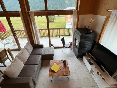 Ein Sitzbereich in der Unterkunft Chalet Breithorn- Perfect for Holiday with Amazing View!