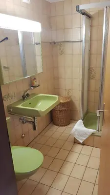 Ein Badezimmer in der Unterkunft Ferienwohnung Silberdistel