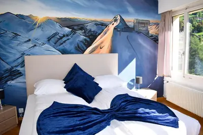 Ein Bett oder Betten in einem Zimmer der Unterkunft Hostellerie d'Orzival
