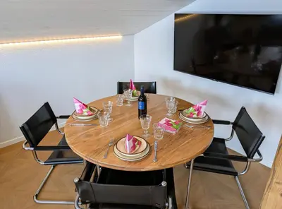 TV/Unterhaltungsangebot in der Unterkunft Chalet Lilo 2 Zimmer top mountain view