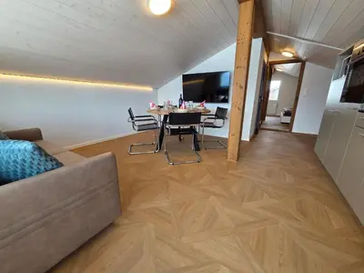 Ein Sitzbereich in der Unterkunft Chalet Lilo 2 Zimmer top mountain view