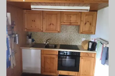 Küche/Küchenzeile in der Unterkunft Idyllisches Chalet inmitten der Walliser Bergwelt