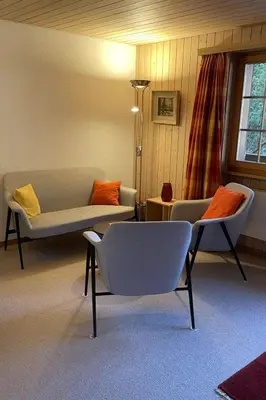 Ein Sitzbereich in der Unterkunft Apartment Halten - Hofmann by Interhome