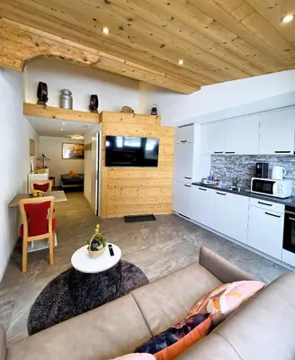 Küche/Küchenzeile in der Unterkunft Chalet Lilo New Studio