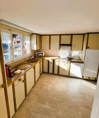 Küche/Küchenzeile in der Unterkunft Chalet Lilo 4 Zimmer big View