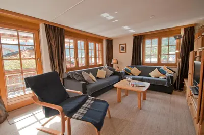 Ein Sitzbereich in der Unterkunft Haus Lizi, Apartment 8